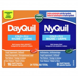 Vicks DayQuil NyQuil Cold & Flu Liquicaps Combo Pack